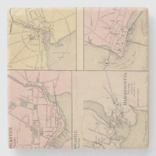 Camden, Wiscasset, Damariscotta, Newcastle Steinuntersetzer