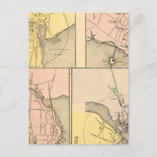 Camden, Wiscasset, Damariscotta, Postkarte