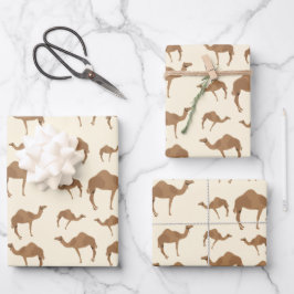 Camel Animal Pattern Geschenkpapier Set