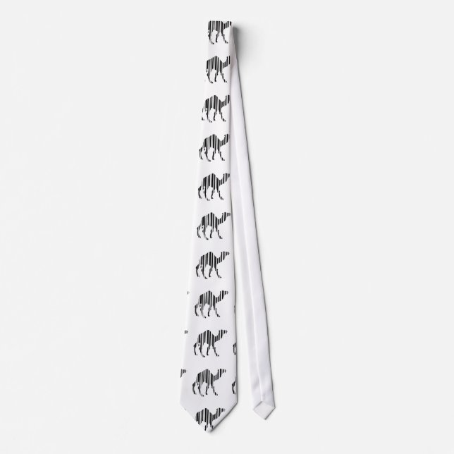 Camel Bar Code Muster Krawatte (Vorderseite)