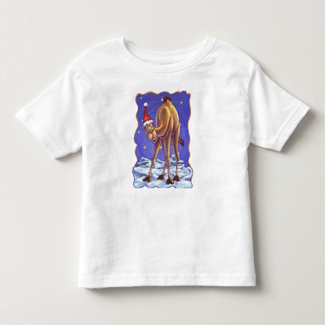 Camel Christmas Kleinkind T-shirt (Vorderseite)
