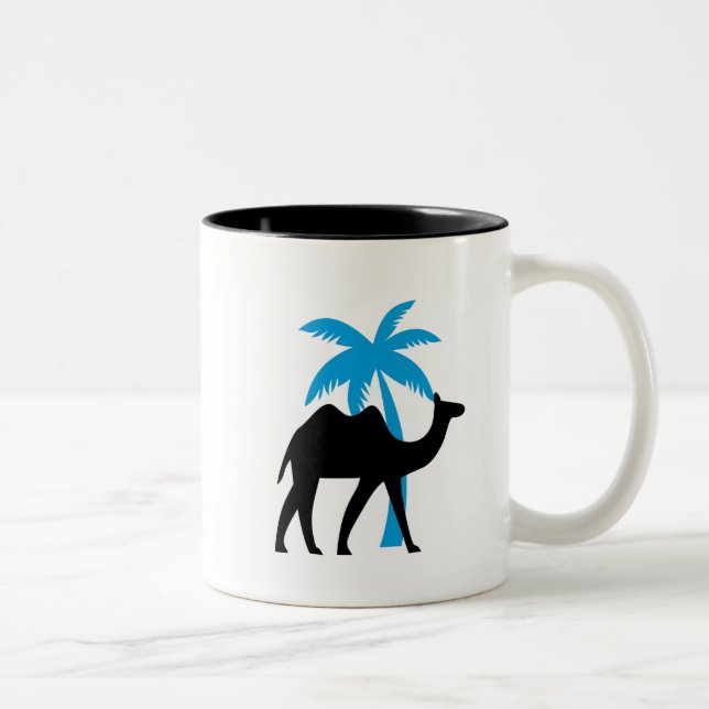 Camel Crossing Mug Zweifarbige Tasse (Rechts)