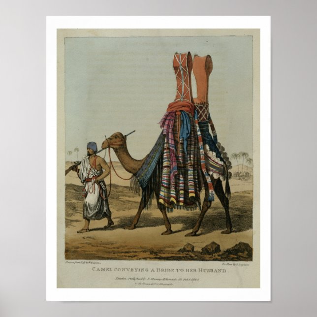 Camel, die eine Bride an ihren Ehemann überbringen Poster (Vorne)