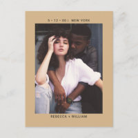 Camel Foto Wedding Save the Date Einladung