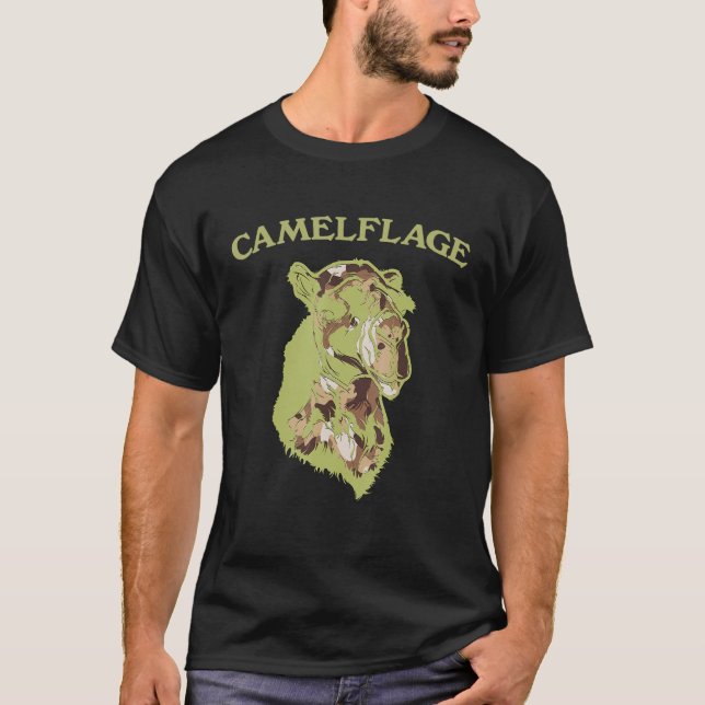 Camel Funny Camelflage Männer Frauen T-Shirt (Vorderseite)