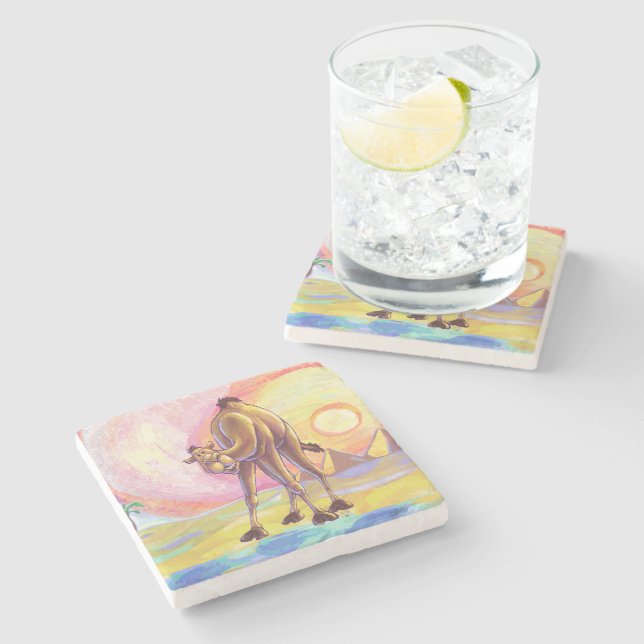 Camel Geschenke & Accessoires Steinuntersetzer (Seitenansicht)