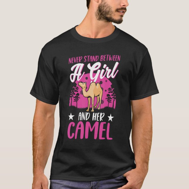 Camel Girl Dromedary Camel T-Shirt (Vorderseite)