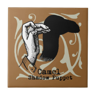 Camel Hand Puppet Shadow Games Vintag Fliese