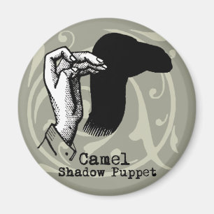 Camel Hand Puppet Shadow Games Vintag Magnet