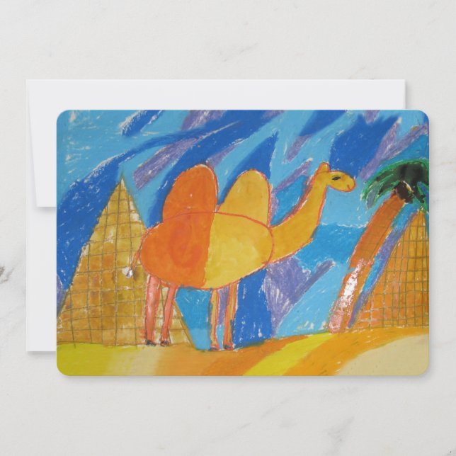 Camel Kunst von Kindern (Vorderseite)
