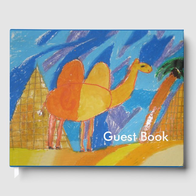 Camel Kunst von Kindern Gästebuch (Vorderseite)