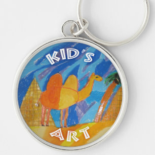 Camel Kunst von Kindern Schlüsselanhänger