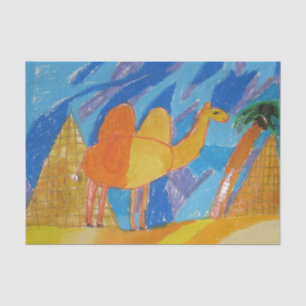 Camel Kunst von Kindern Seidenpapier