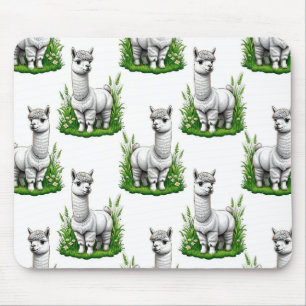 Camel Lama Alpaca Muster Design Mousepad