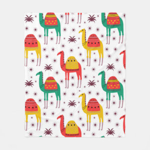 Camel Muster flache Farbgestaltung Fleecedecke