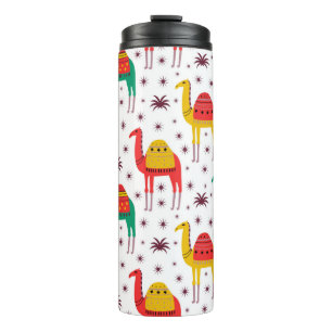 Camel Muster flache Farbgestaltung Thermosbecher