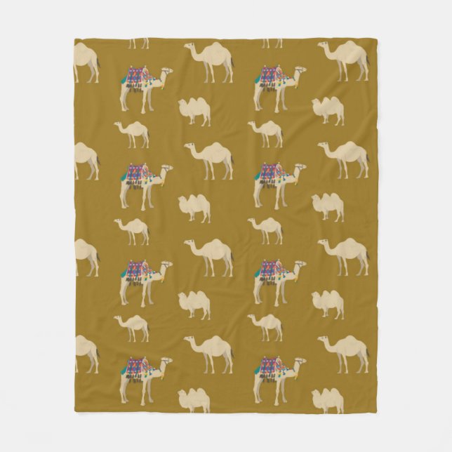 Camel Pattern Fleecedecke (Vorderseite)