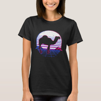 Camel Retro Vintag Sunset 70er 80er 90s Retrowave T-Shirt