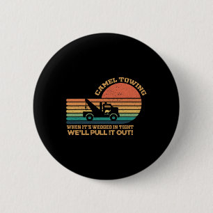 Camel Schlepp Retro Erwachsene Humor Sprichwort Fu Button