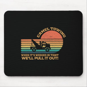 Camel Schlepp Retro Erwachsene Humor Sprichwort Fu Mousepad