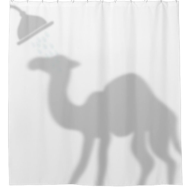 Camel Shadow Silhouette Shadow Buddies in Shows Duschvorhang (Vorderseite)