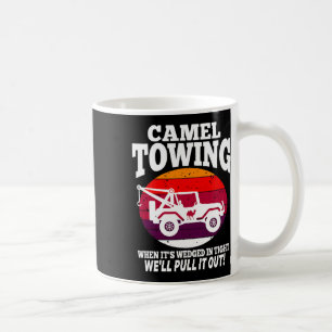 Camel Towing Fun Retro Camel Towing Fun Halloween Kaffeetasse