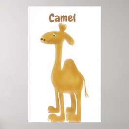 Camel wall Art für Kinderzimmer- oder Spielplatzsp Poster