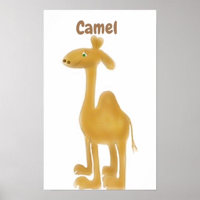Camel wall Art für Kinderzimmer- oder Spielplatzsp Poster (Vorne)