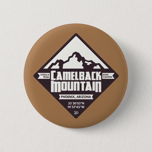 Camelback-Berg - Knopf Button (Vorderseite)