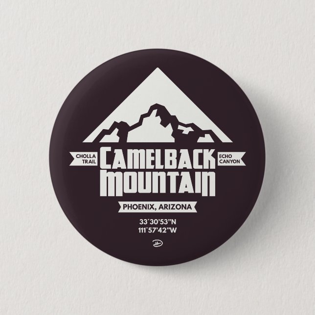 Camelback Mountain (Dark) - Schaltfläche Button (Vorderseite)