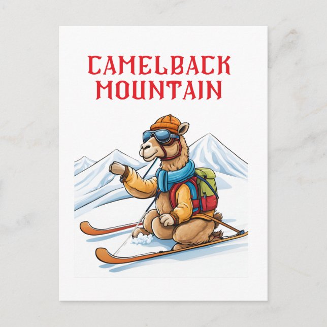 Camelback Mountain Ski Postkarte (Vorderseite)