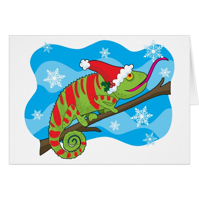 Caméléon de Noël (Devant horizontal)