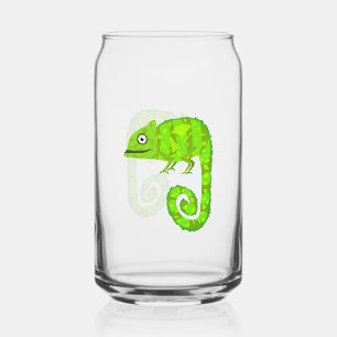 Caméléon mignon vert