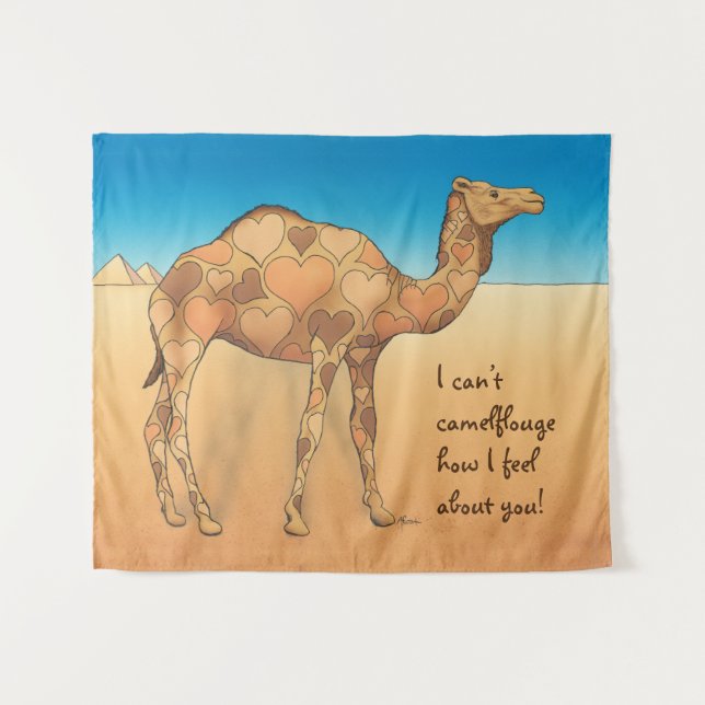 Camelflouge Wandteppich (Vorderseite (Horizontal))