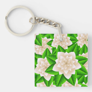 Camélias blancs et feuilles vertes