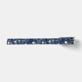 Camellia Garden Navy Blue Chinoiserie Satinband