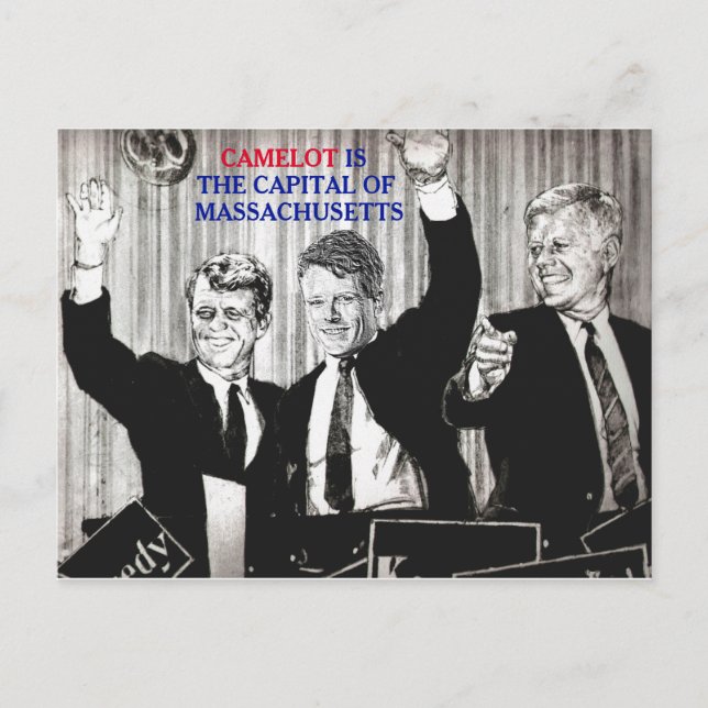Camelot ist die Hauptstadt von Massachusetts Postkarte (Vorderseite)