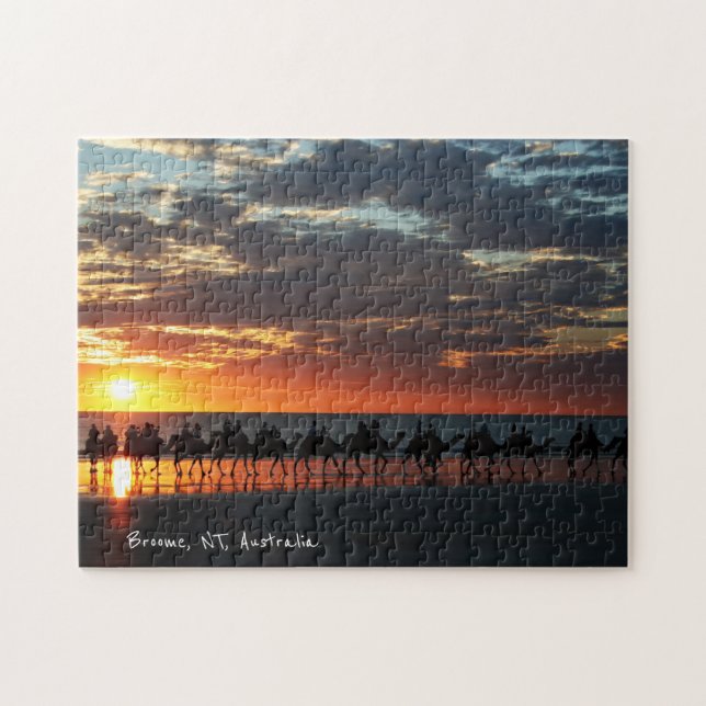 Camels, Cable Beach, Broome, Australien - Puzzle (Horizontal)