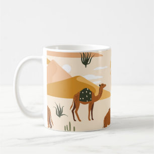Camels Dunes Cacti: Wüste nahtlos Kaffeetasse