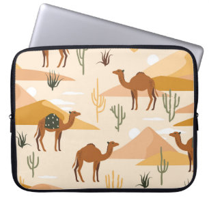 Camels Dunes Cacti: Wüste nahtlos Laptopschutzhülle