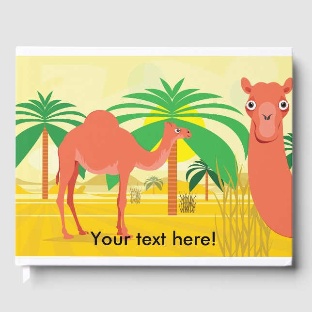 Camels Illustration Gästebuch (Vorderseite)