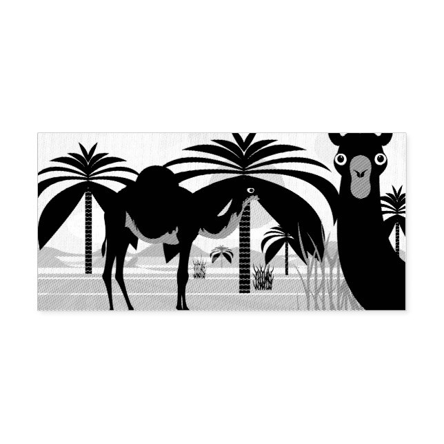 Camels Illustration Permastempel (Design)