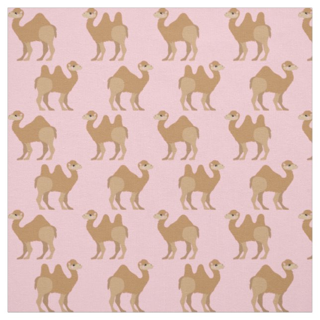 Camels Imprimer tissu rose (Échantillon)