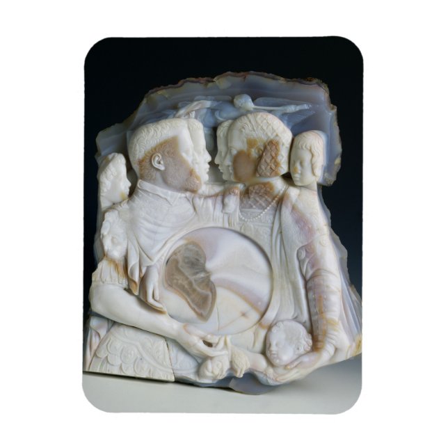 Cameo mit Cosimo de Medici (1519-74) und seinem Magnet (Vertikal)