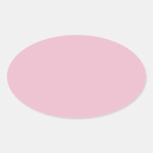 Cameo Pink Dauerhafte Farbe passt Ovaler Aufkleber