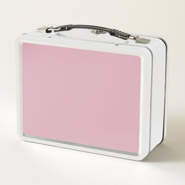 Cameo Pink Metall Brotdose (Rückseite)