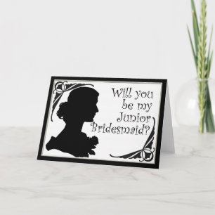 Cameo werden Sie meine Junior Bridesmaid Hochzeit Einladung