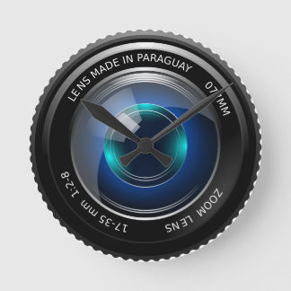 Camera Image Round Wall Uhr