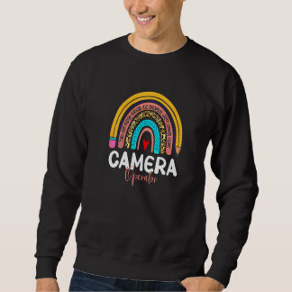 Camera Operator Rainbow News Media Production Comm Sweatshirt