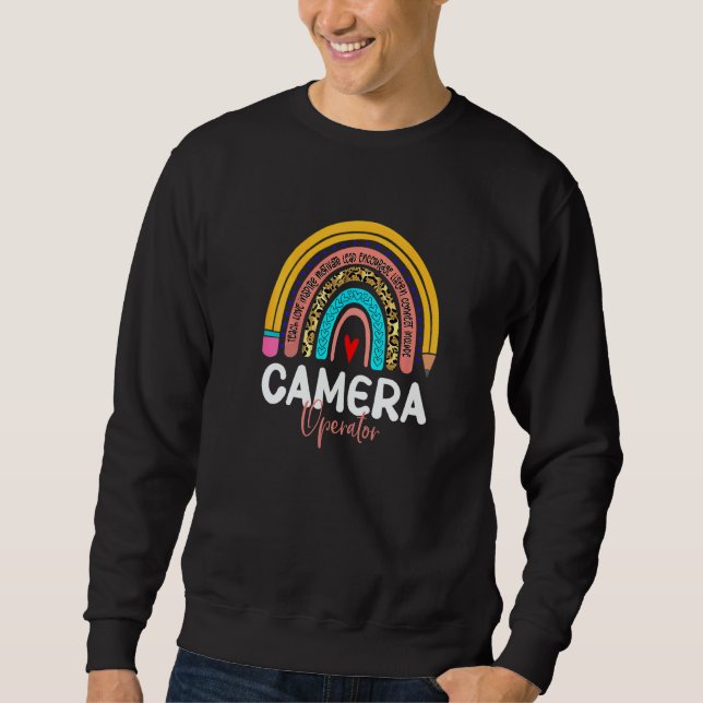 Camera Operator Rainbow News Media Production Comm Sweatshirt (Vorderseite)